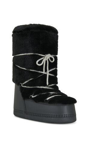 Women's Karmela Black Flatform Snow Booties image number 2