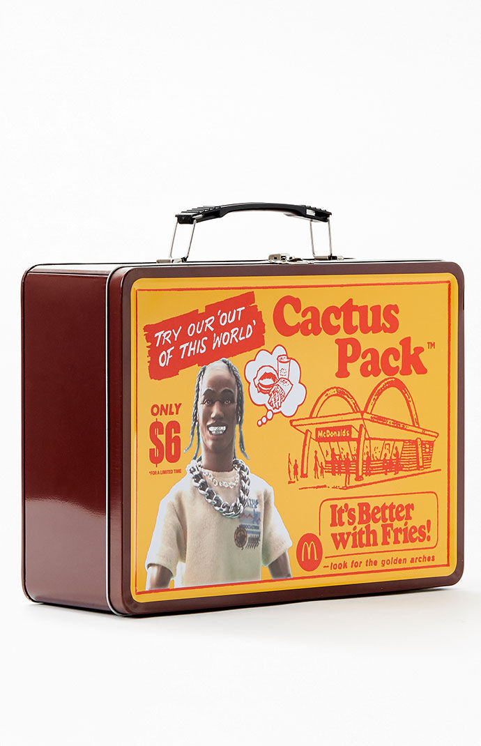 Travis Scott x McDonald s Cactus Pack Vintage Metal Lunchbox PacSun