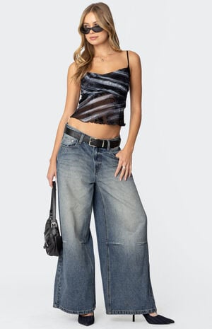 Nitney Printed Nylon Tank Top image number 4