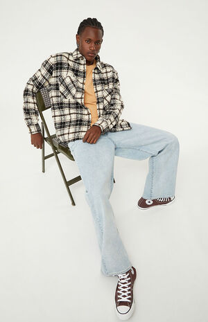 Black Plaid Classic Button Down Shirt image number 3