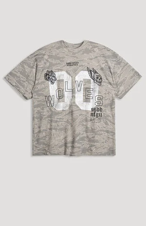 00 Camo Premium Oversized T-Shirt image number 1
