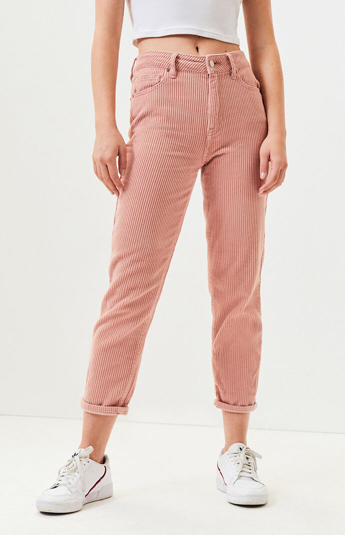 Corduroy mom trousers