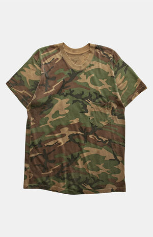 80s Camo V-Neck Top image number 1