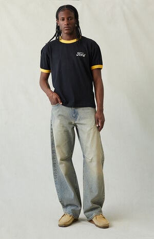 Mason Baggy Barrel Jeans Medium Blue Tinted image number 5