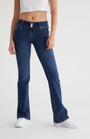 Dark Low Rise Bootcut Jeans image number 1