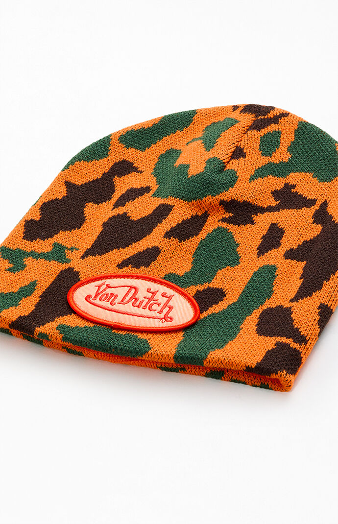 Von Dutch Camo Skull Beanie