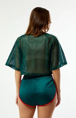 Green Mesh Short Sleeve Jersey image number 3