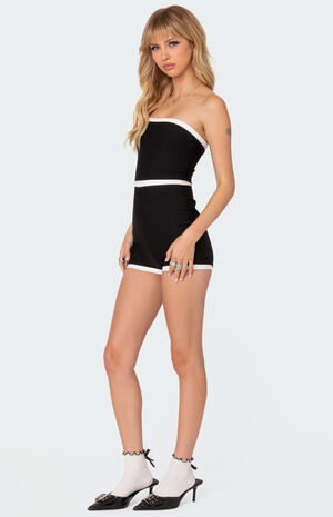 Kit Contrast Ribbed Romper image number 3