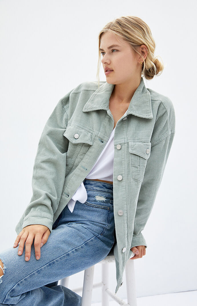 Oversized cord jacket online