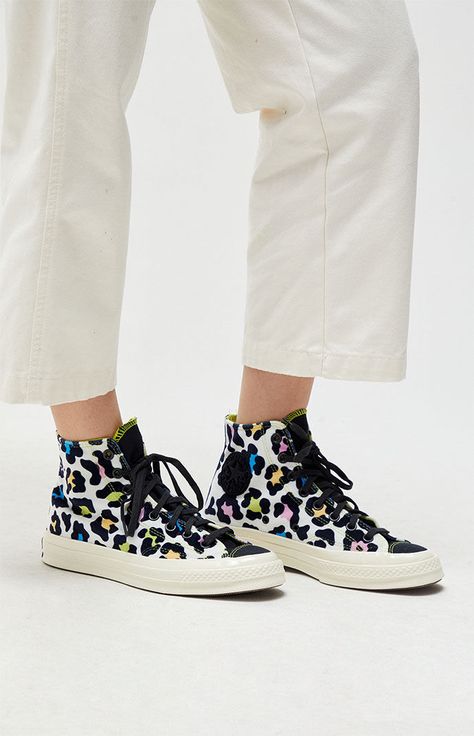 Converse Velvet Rainbow Leopard Chuck 