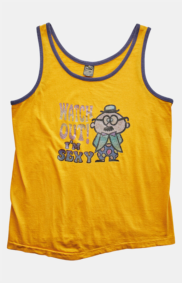 PS VINTAGE 80s Watch Out! I'm Sexy Graphic Tank
