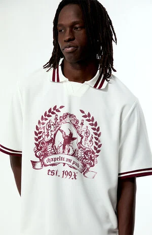 Cream 199x Short Sleeve Soccer Jersey image number 1