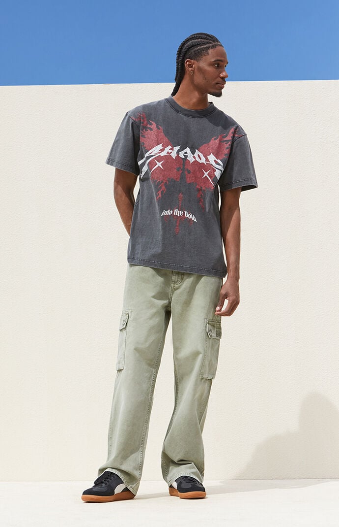 PacSun Olive Baggy Cargo Jeans PacSun