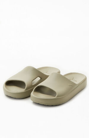 Women's Beige Shibui Cat Slide Sandals image number 2