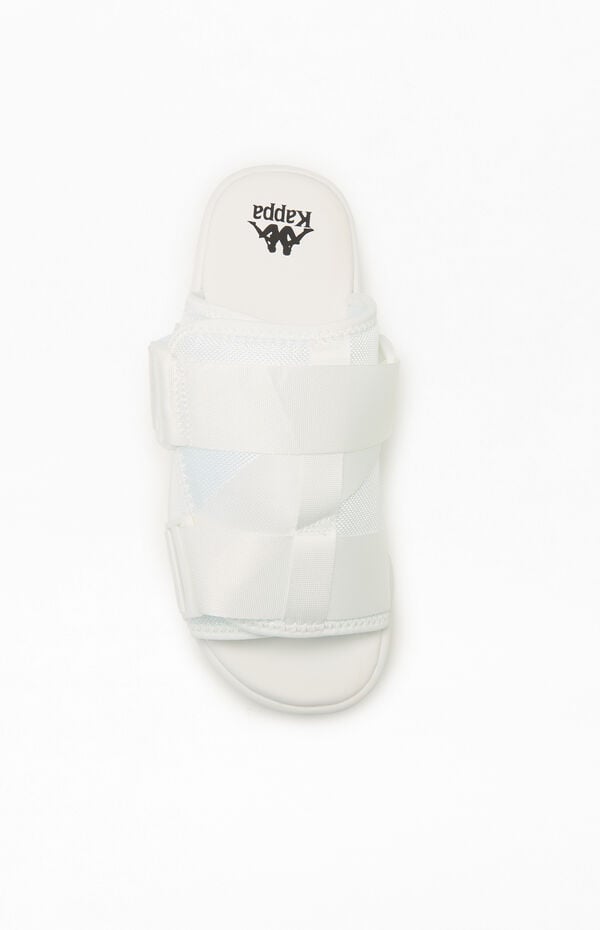 Kappa White Authentic Bastian 1 Slide Sandals