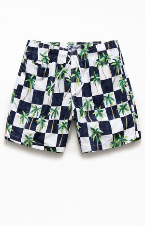 Checker Palm 17" Swim Trunks Checker Palm 17" Swim Trunks image number null