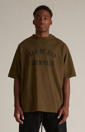 Olive Crew Neck T-Shirt image number 2