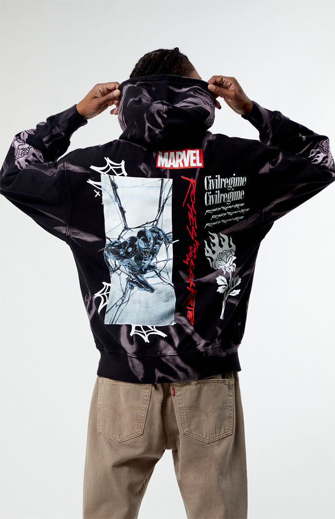 Civil x Marvel Web Of Chaos Forever Rose Hoodie PacSun