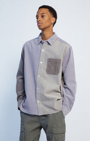 Lavender Corduroy Shacket image number 1