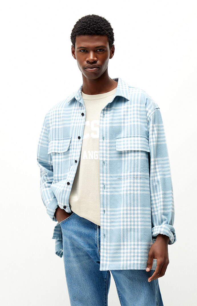 pacsun flannel moletom com capuz