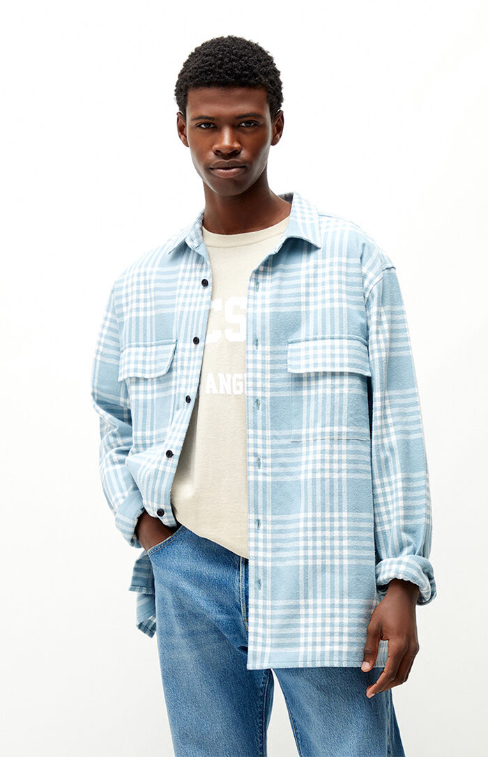 PacSun Houndstooth Flannel Shirt | PacSun