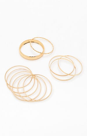 Flora Metal Bangle Set image number 1