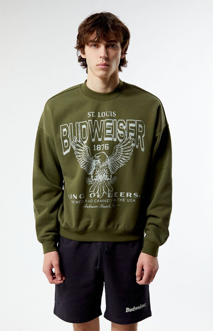 Budweiser By PacSun Eagle Crew Neck Sweatshirt PacSun