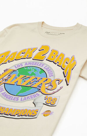 Los Angeles Lakers 3 x Champions Lakers T-Shirt By Mitchell & Ness