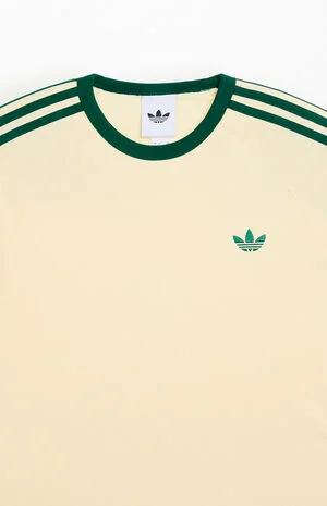 Cream Three Stripe T-Shirt image number 2