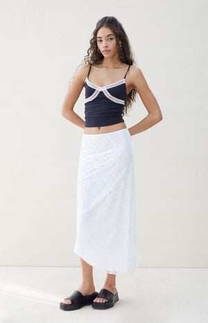 Lace Tiered Maxi Skirt image number 1
