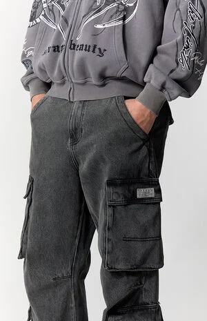 Dylan Baggy Jeans Cargo Black image number 5