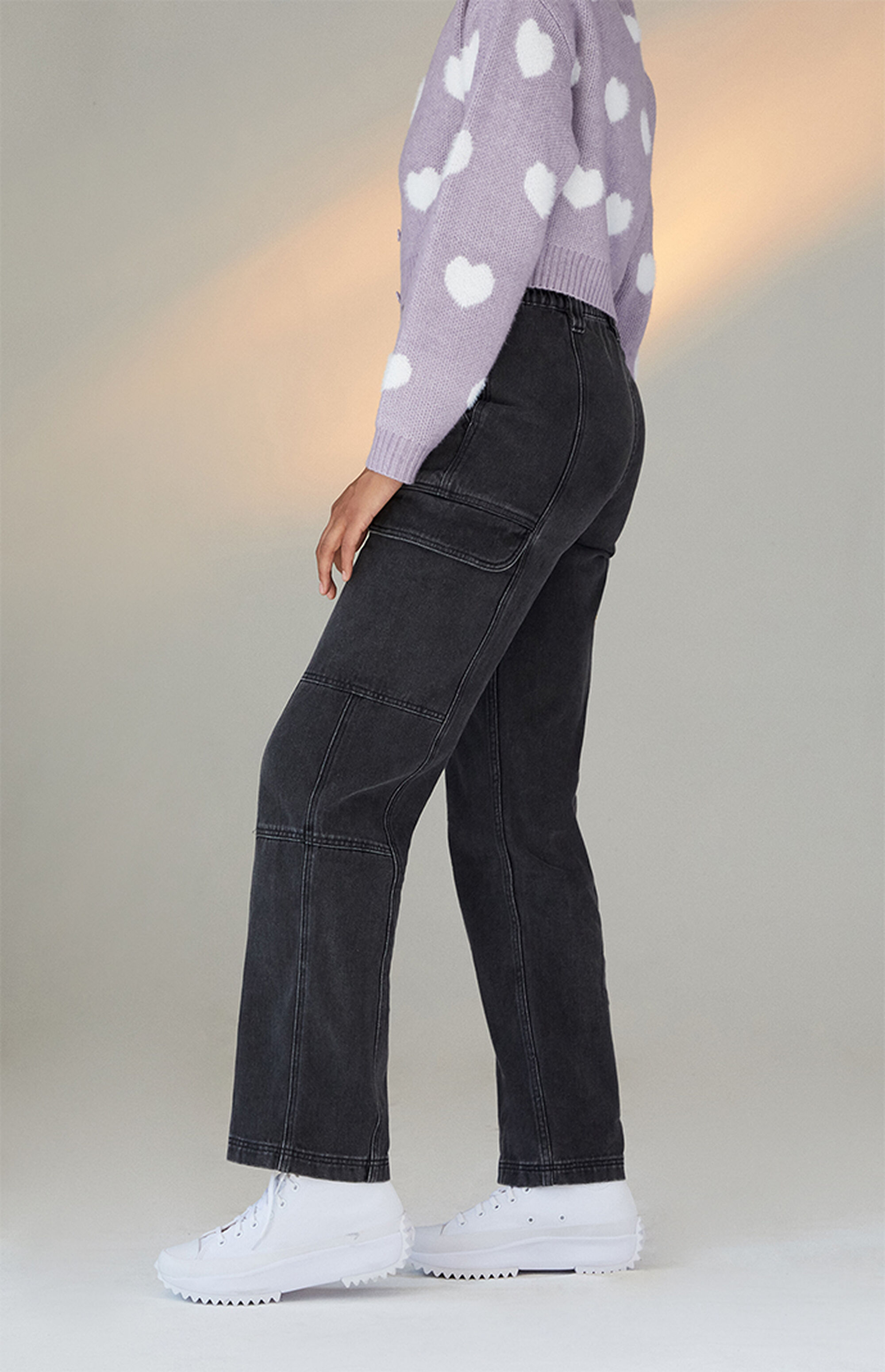 black cargo pants pacsun