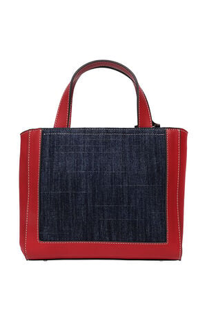 Red Arvin Buddha Motif Crossbody Tote Bag image number 5