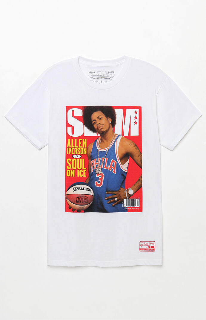 \u0026 Ness Allen Iverson Slam Mag T-Shirt 