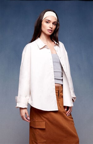 x PacSun The Break Up Boyfriend Work Shirt image number 2