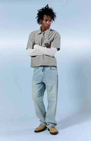 Dylan Baggy Jeans Light Indigo image number 1