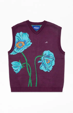 Floral Sweater Vest image number 1