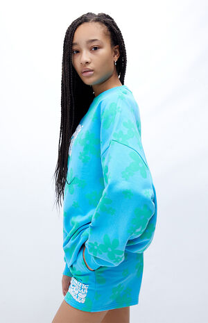 PacSun Pacific Sunwear Flower Power Printed Boyfriend Sweatshirt | PacSun