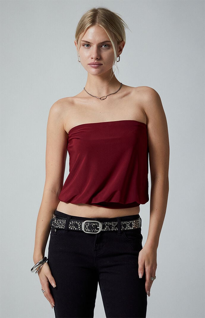 Third Charm Penelope Strapless Bubble Tube Top