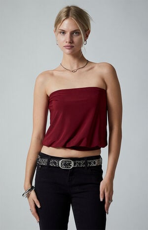 Penelope Strapless Bubble Tube Top image number 2