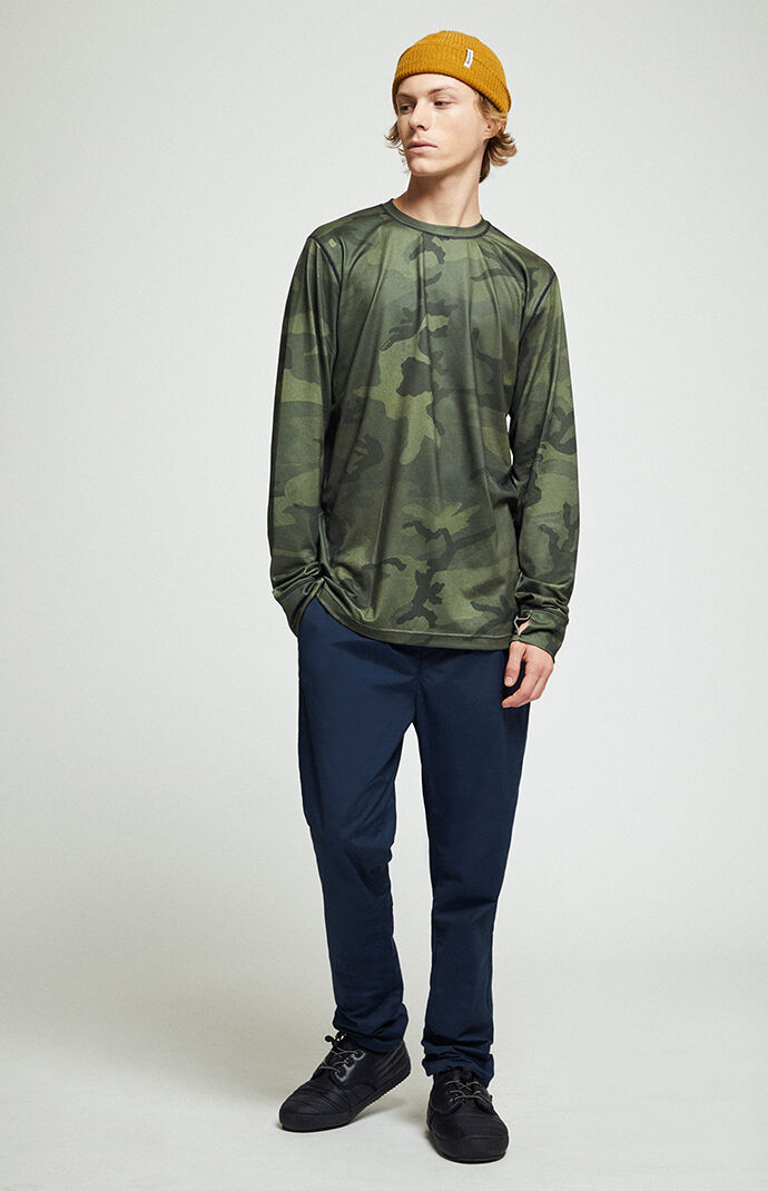 Camo Midweight Merino Base Layer Crew