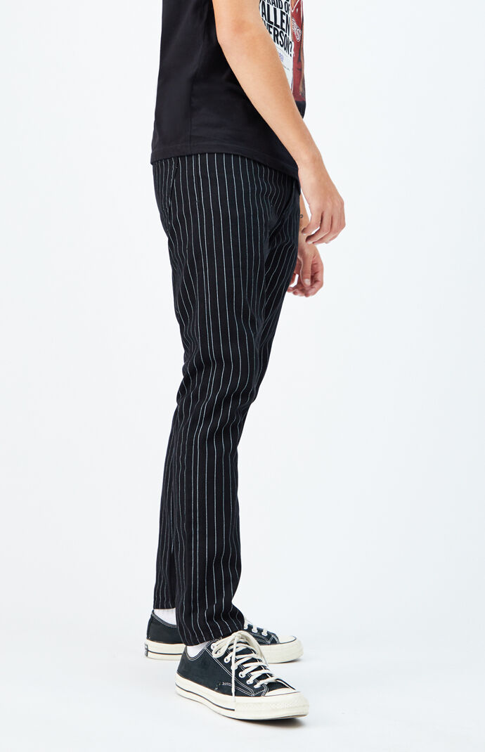 Striped Slim Taper Jeans