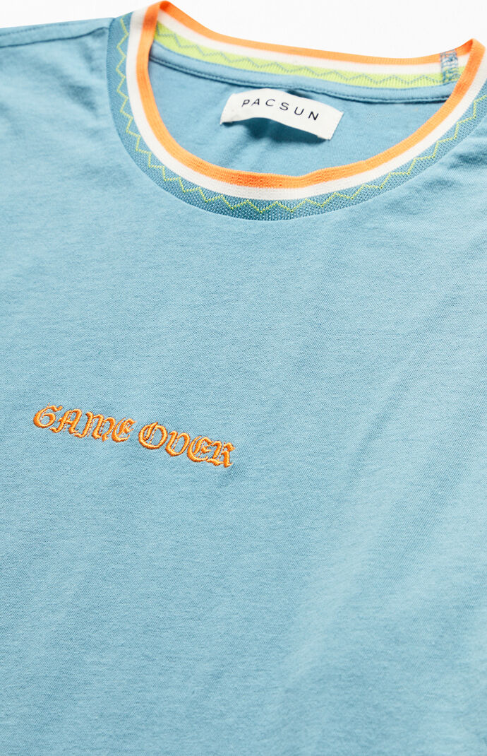 Game Over Embroidered Long Sleeve T-Shirt