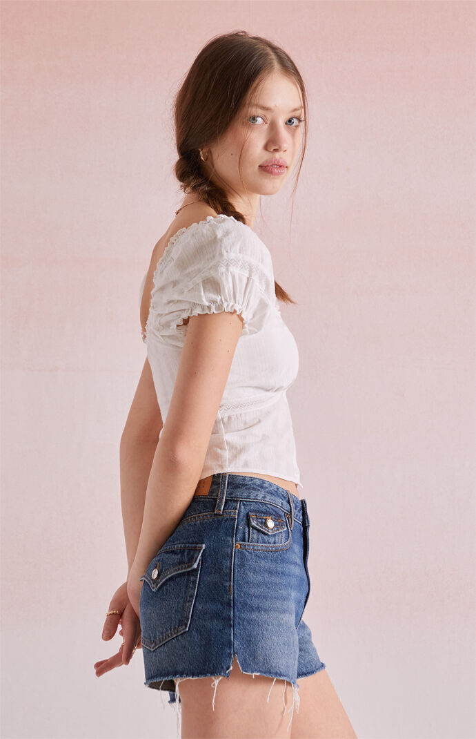 Beverly and Beck Claudia Embroidered Top