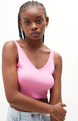 Bubble V Scoop Tank Top image number 2