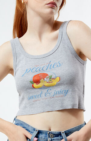 Peaches Cropped Tank Top image number 2