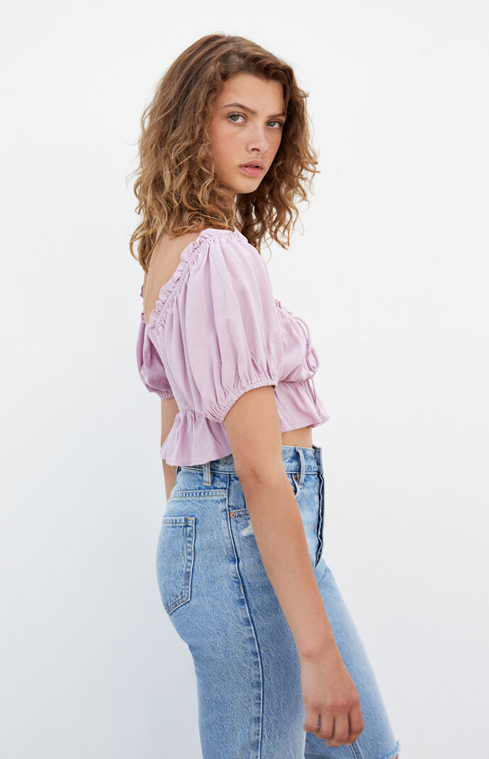 Keyhole Off-The-Shoulder Top