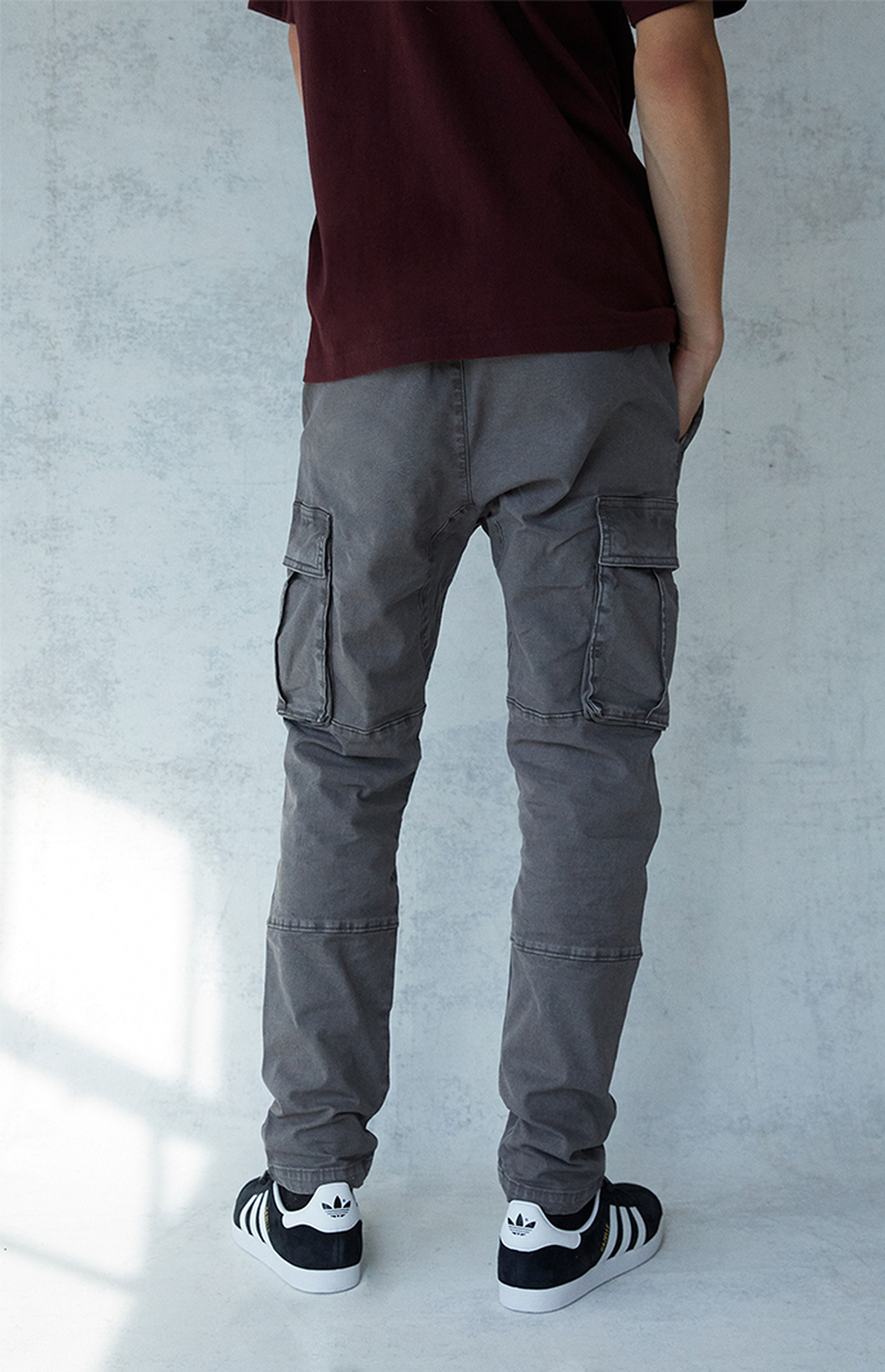 PacSun Gray Slim Cargo Pants PacSun