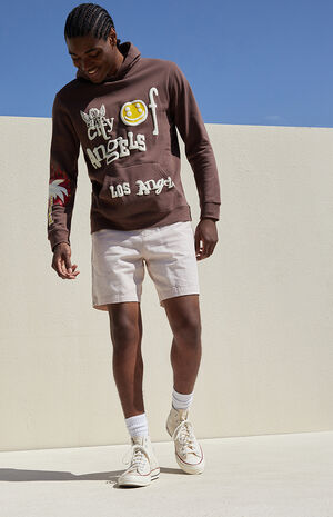 Eco Violet Linen Volley Shorts image number 2