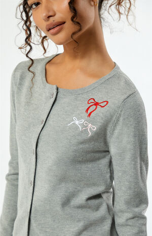 Bow Intarsia Cardigan image number 2